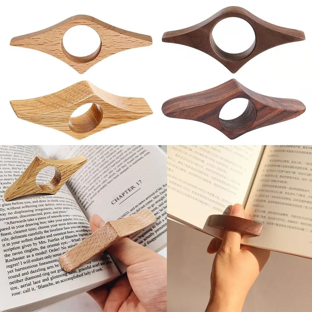 Wooden Thumb Book Holder