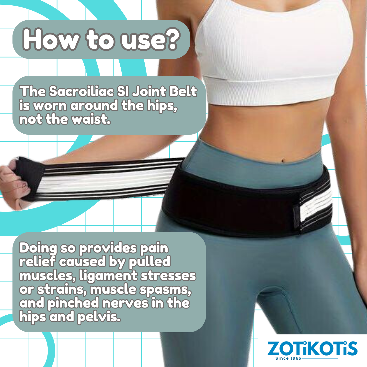 Sacroiliac SI Joint Belt For Lower Back Pain Relief-5