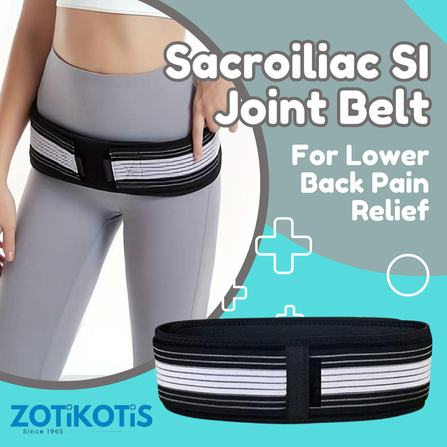 Sacroiliac SI Joint Belt For Lower Back Pain Relief-7